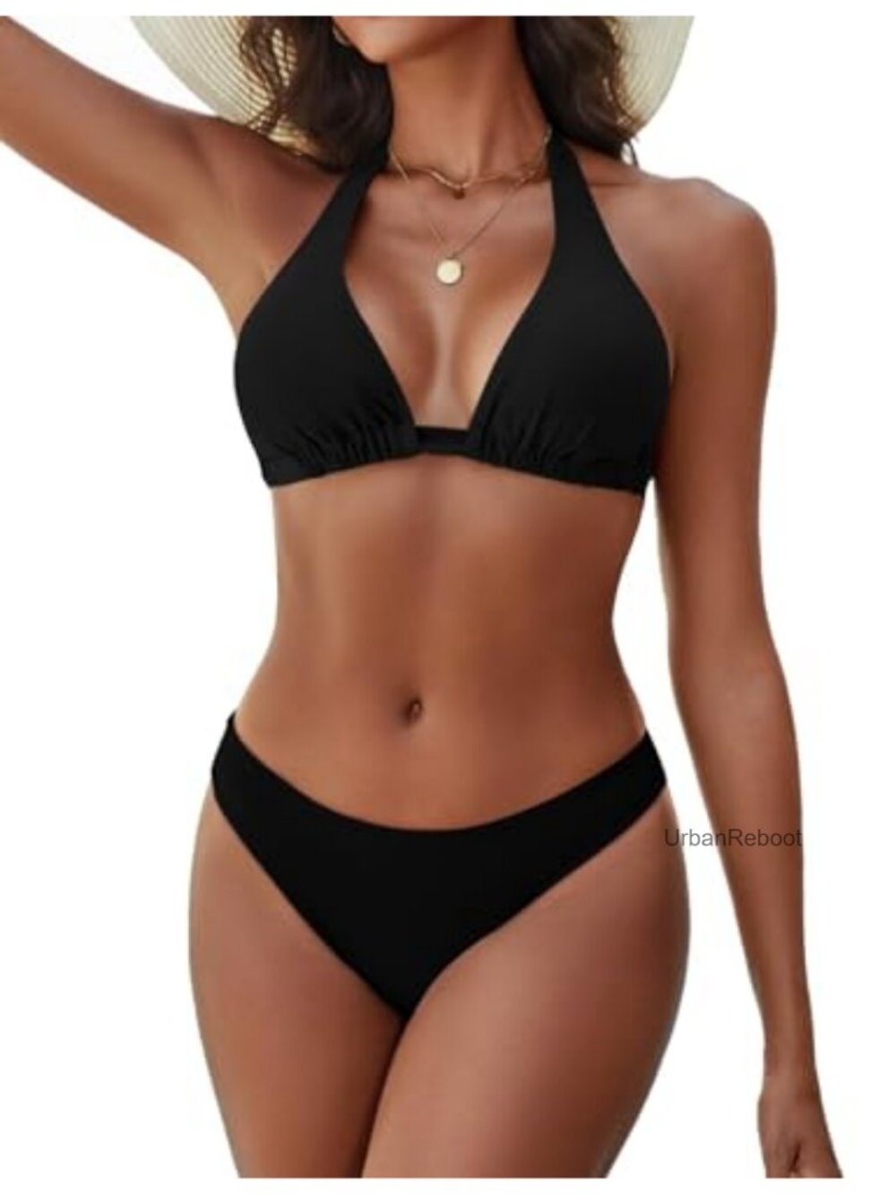 Halter Triangle Bikini Set Cheeky Brazilian Swim 2 Piece